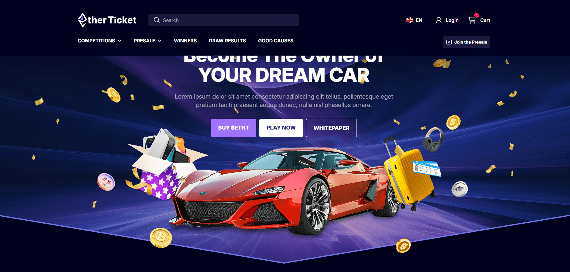 Ether Ticket screenshot
